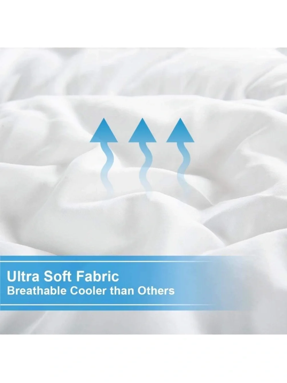 Queen White Plush Down Alternative Comforter